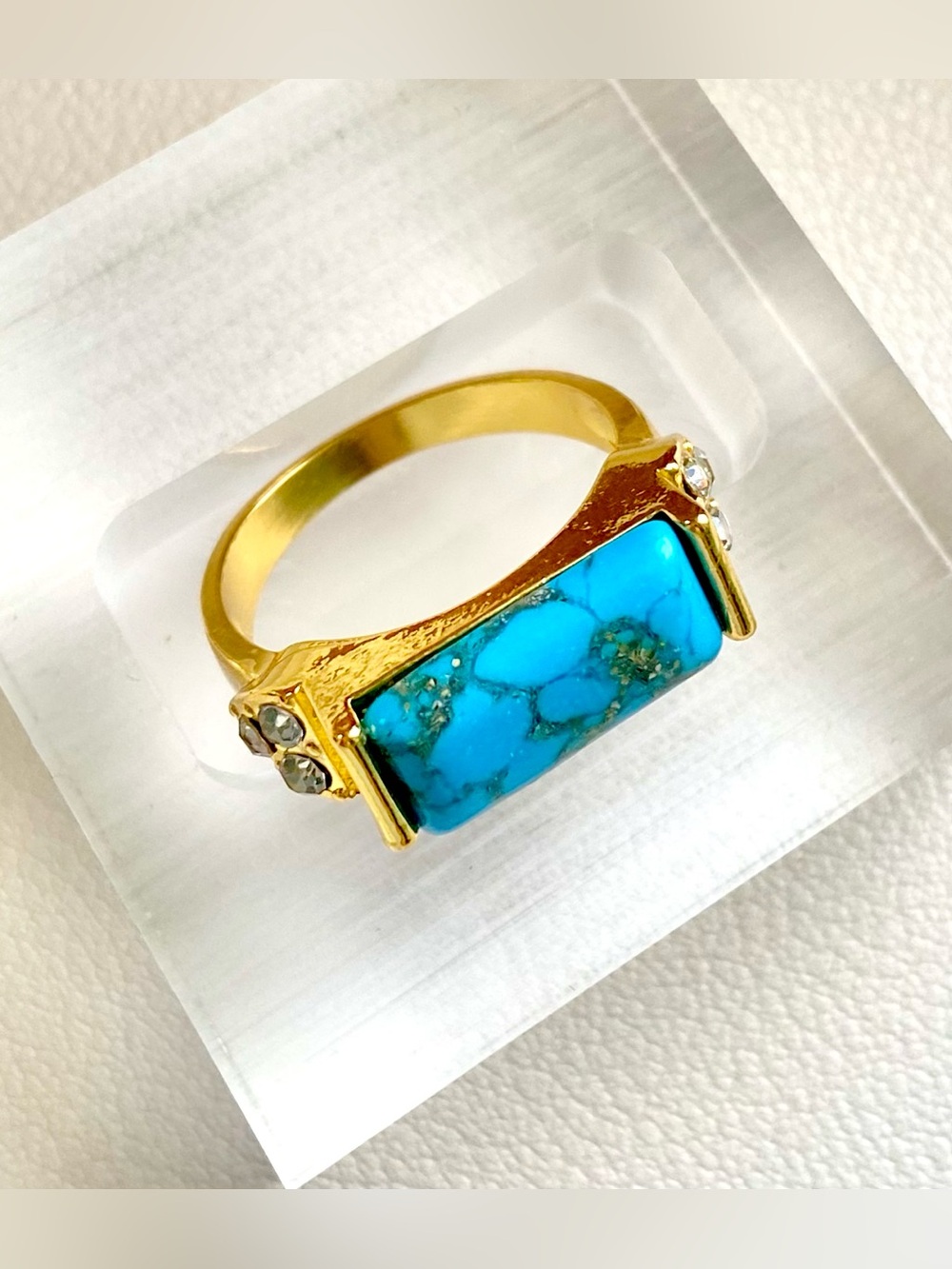 Turquoise Bar Ring - Picture 3 of 3
